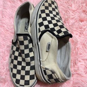 Vans Black and White Checkerboard Sneakers